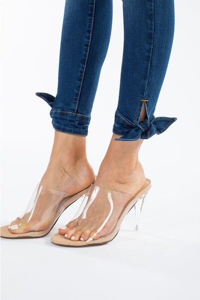 Betty Mid-Rise Ankle Bow Detail Skinny * FINAL SALE