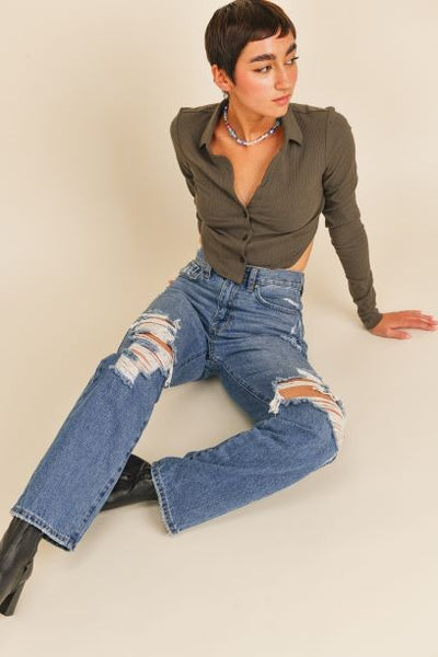 JBD HIGH RISE DAD JEANS