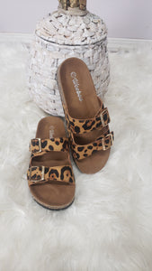 Sasha Slip On Sandal - Leopard * FINAL SALE