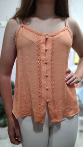 Sweet Summer Time Button Down Cami * FINAL SALE