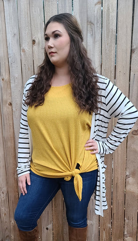 Must Be Love curvy thermo knit top *FINAL SALE
