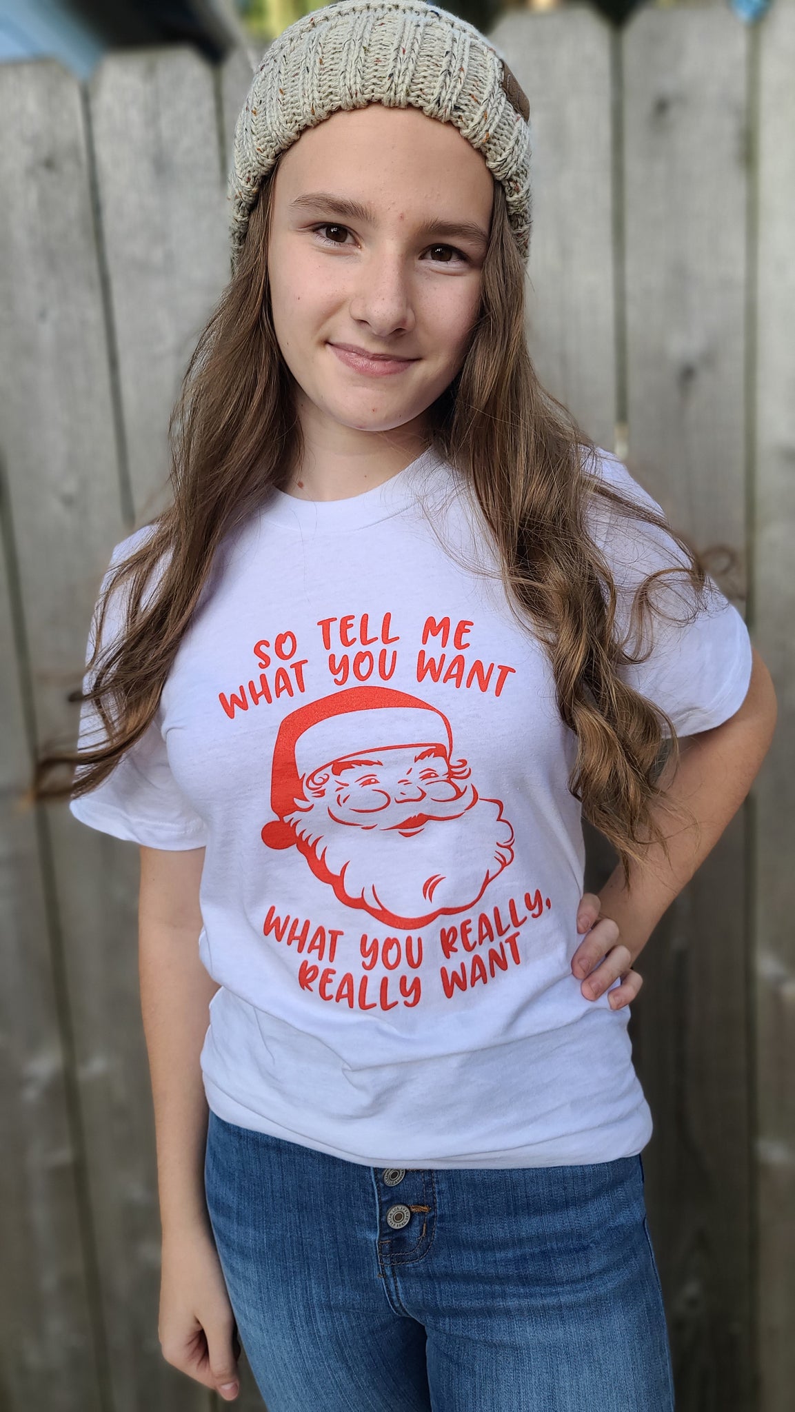 Tell Me What You Want Santa Graphic Tee