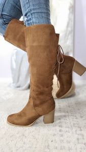 Jade lace-up detail knee high boot *FINAL SALE