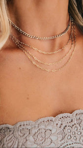Ciara Gold Layered Chain Necklace