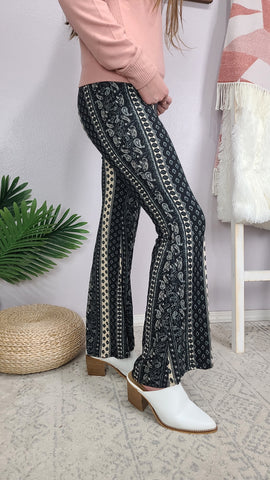 Now And Zen Soft Flare Pant - Black *FINAL SALE