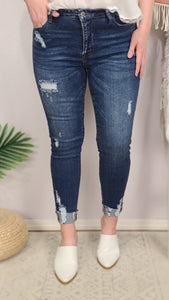 Story To Tell Distressed Mid-Rise Ankle Skinny *FINAL SALE