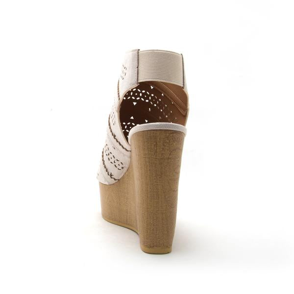 Nicollette - cutout wedge sandal *FINAL SALE