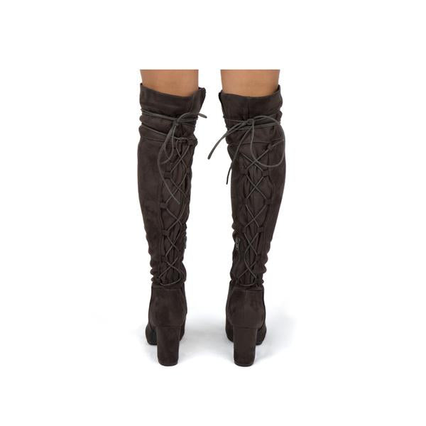 Boy Bye suede over the knee boots *FINAL SALE